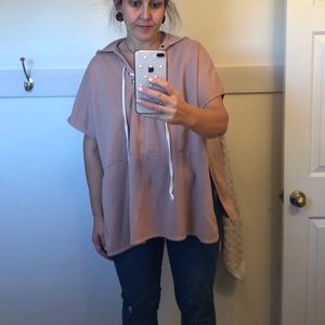 Free People Soft Pink Poncho T